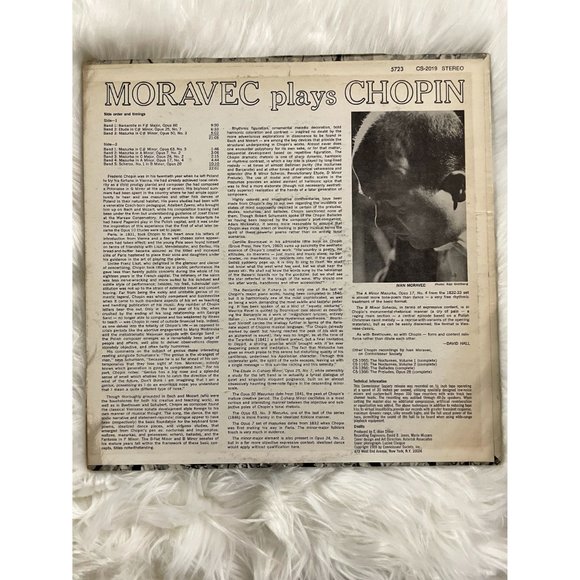 1970 Vinyl of Moravec Plays Chopin Classical Music 12" 33 RPM - Picture 4 of 9
